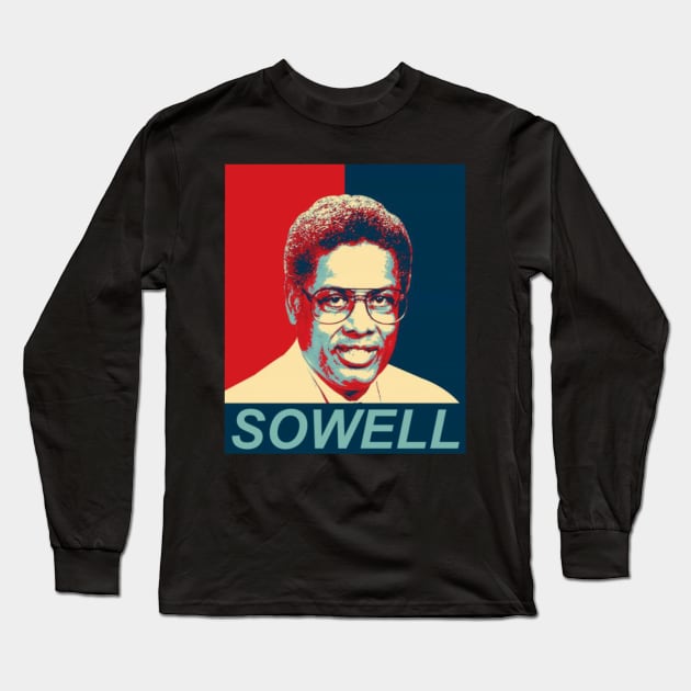 Thomas Sowell Long Sleeve T-Shirt by dyazagita